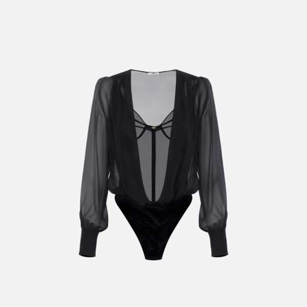 Body din tul de matase Elisabetta Franchi