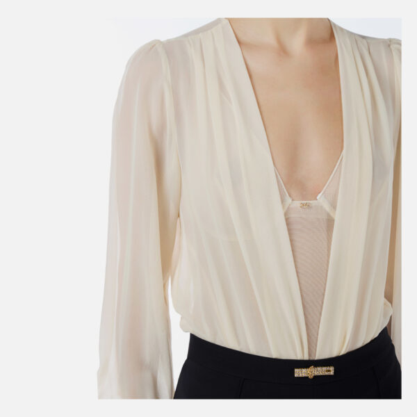 Body din tul de matase Elisabetta Franchi - imagine 2