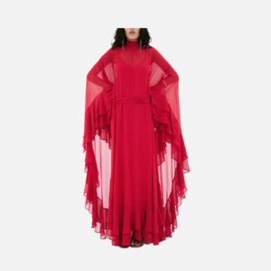 Rochie maxi din sifon De La Vali