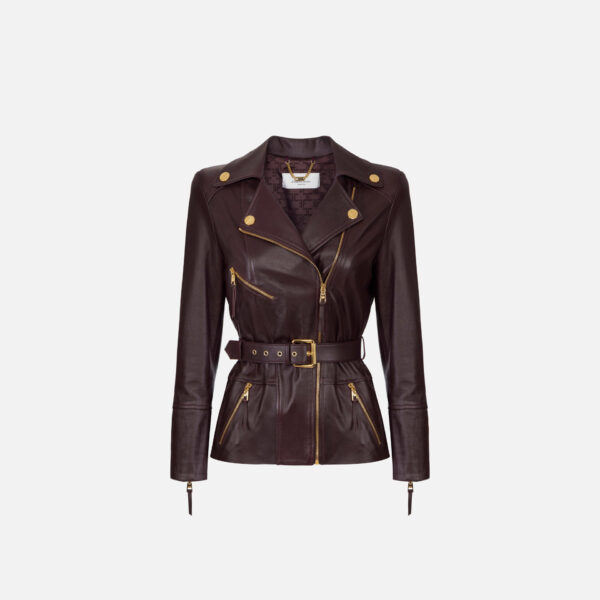 Jacheta din piele Elisabetta Franchi