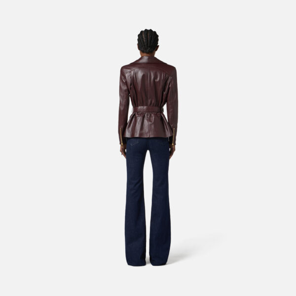 Jacheta din piele Elisabetta Franchi - imagine 5